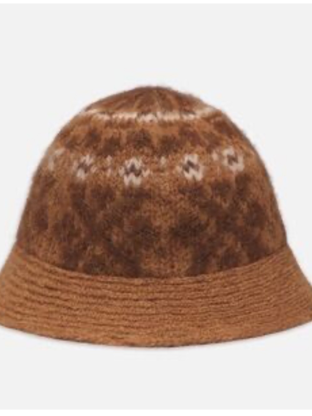 Frame  Brown Patterned Bucket Hat